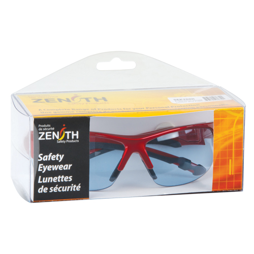 Z1900 Series Safety Glasses, Blue Lens, Anti-Scratch, CSA Z94.3
