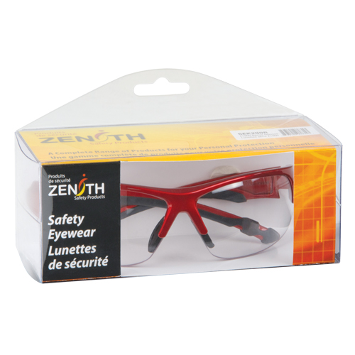 Z1900 Series Safety Glasses, Clear Lens, Anti-Fog/Anti-Scratch, CSA Z94.3