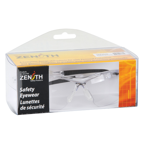 Z2100 Series Safety Glasses, Clear Lens, Anti-Scratch, CSA Z94.3