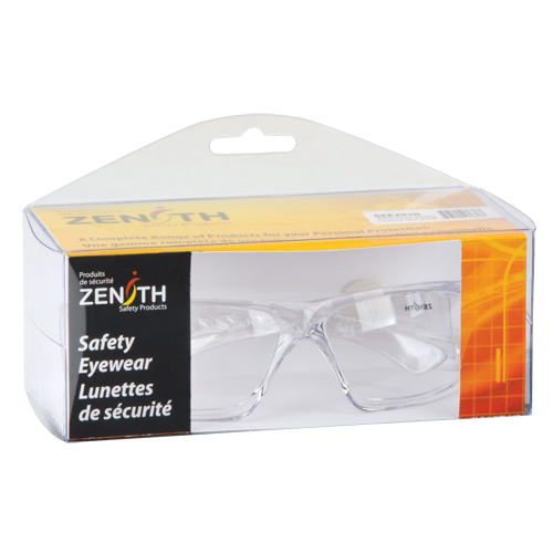 Z2200 Series Safety Glasses, Clear Lens, Anti-Scratch, CSA Z94.3
