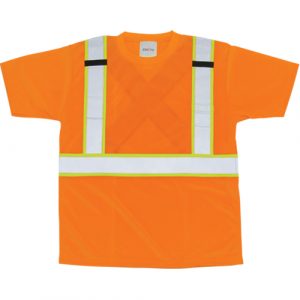 CSA Compliant T-Shirt, Polyester, 2X-Large, Orange