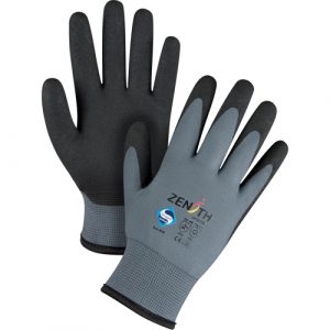 ZX-30° Premium Coated Gloves, 8/Medium, PVC Coating, 15 Gauge, Nylon Shell