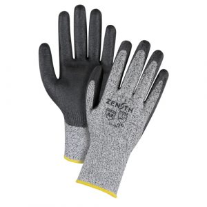 Seamless Stretch Cut-Resistant Gloves, Size 2X-Large/11, 13 Gauge, Polyurethane Coated, HPPE Shell, ANSI/ISEA 105 Level 2/EN 388 Level 3