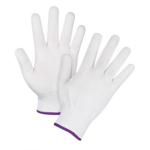 Seamless String Knit Gloves, Polyester, 15 Gauge, Ladies/X-Small
