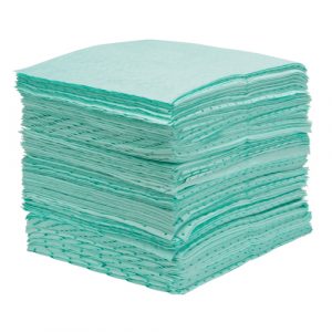 Bonded Sorbent Pads, Hazmat, 15" x 18", 30 gal. Absorbancy