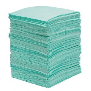 Bonded Sorbent Pads, Hazmat, 15" x 18", 30 gal. Absorbancy