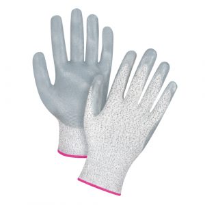 High-Performance Cut-Resistant Gloves, Size 5/2X-Small, 13 Gauge, Nitrile Coated, HPPE Shell, ANSI/ISEA 105 Level 4/EN 388 Level 5