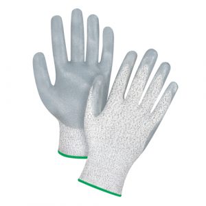 High-Performance Cut-Resistant Gloves, Size Medium/8, 13 Gauge, Nitrile Coated, HPPE Shell, ANSI/ISEA 105 Level 4/EN 388 Level 5