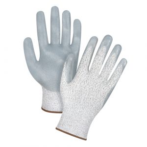High-Performance Cut-Resistant Gloves, Size Large/9, 13 Gauge, Nitrile Coated, HPPE Shell, ANSI/ISEA 105 Level 4/EN 388 Level 5