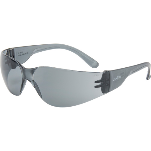 Z600 Series Safety Glasses, Grey/Smoke Lens, Anti-Scratch, ANSI Z87+/CSA Z94.3