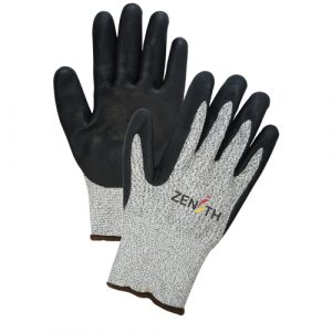 Cold Weather Seamless Stretch Cut-Resistant Gloves, Size 2X-Large/11, 13 Gauge, Foam Nitrile Coated, HPPE Shell, ASTM ANSI Level A4