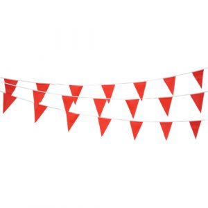 Pennant String, 60' L, Red