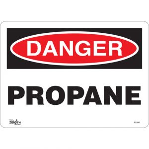 "Propane" Sign, 10" x 14", Vinyl, English