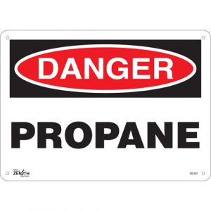 "Propane" Sign, 10" x 14", Plastic, English