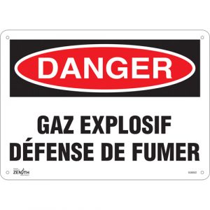 "Défense De Fumer" Sign, 10" x 14", Aluminum, French