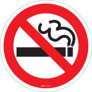 No Smoking CSA Safety Sign, 12" x 12", Vinyl, Pictogram