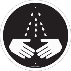 Wash Your Hands CSA Safety Sign, 12" x 12", Plastic, Pictogram