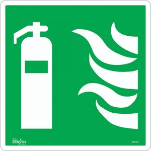Fire Extinguisher CSA Safety Sign, 12" x 12", Vinyl, Pictogram