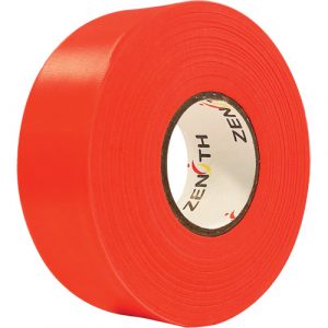 Flagging Tape, 1.1875" W x 164' L, Fluorescent Orange