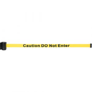 Magnetic Tape Cassette for Build-Your-Own Crowd Control Barrier, Caution Do Not Enter, 7', Yellow Tape