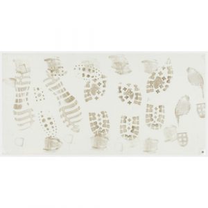Clean Room Mat & Frame Kit, 1.57 mils Thick, 36" W, 3-3/4' L x White