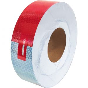 Conspicuity Tape, 2" W x 150' L, Red & White