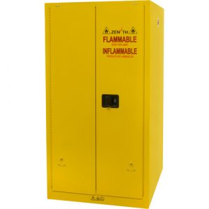 Flammable Storage Cabinet, 60 gal., 2 Door, 34" W x 65" H x 34" D