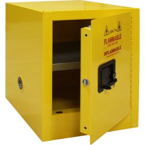Flammable Storage Cabinet, 4 gal., 1 Door, 17" W x 22" H x 18" D
