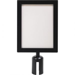 Sign Frame for Crowd Control Post, Black