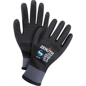 ZX-30° Premium Coated Gloves, 2X-Large, Foam PVC Coating, 15 Gauge, Nylon Shell