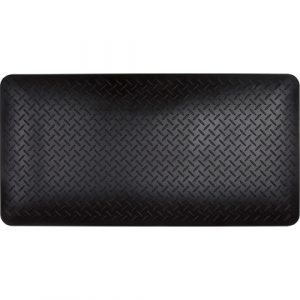 Anti-Fatigue Matting, Diamond, 1-2/3' x 3-1/4' x 3/4", Black, Polyurethane
