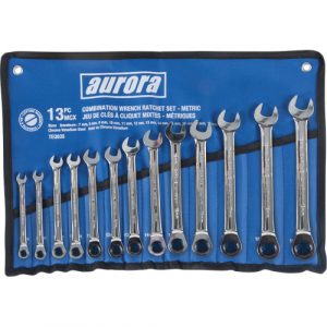 Fixed Head Wrench Set, Combination, 13 Pieces, Metric