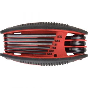 Folding Hex Key Set, 9 Pcs., Imperial