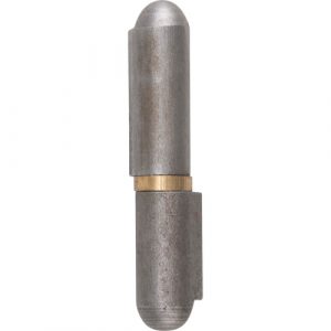 Weld-On Hinge, 0.315" Dia. x 1.969" L, Mild Steel w/Fixed Steel Pin