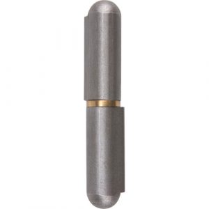 Weld-On Hinge, 0.453" Dia. x 2.756" L, Mild Steel w/Fixed Steel Pin