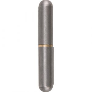 Weld-On Hinge, 0.512" Dia. x 3.15" L, Mild Steel w/Fixed Steel Pin