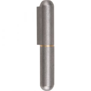 Weld-On Hinge, 0.63" Dia. x 3.397" L, Mild Steel w/Fixed Steel Pin