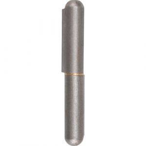 Weld-On Hinge, 0.63" Dia. x 4.724" L, Mild Steel w/Fixed Steel Pin