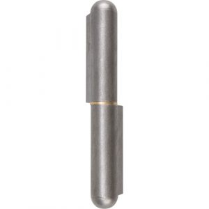 Weld-On Hinge, 0.787" Dia. x 5.906" L, Mild Steel w/Fixed Steel Pin
