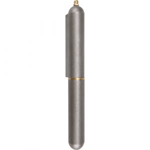 Weld-On Hinge, 0.906" Dia. x 7.874" L, Mild Steel w/Fixed Steel Pin