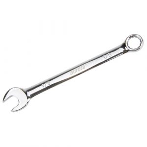 Combination Wrench, 12 Point, 1/2", Chrome Finish