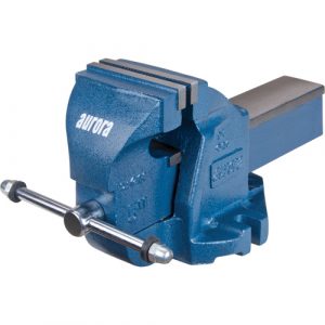 Heavy-Duty Bench Vise, 5" Jaw Width, 3-3/10" Throat Depth