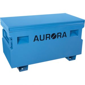 Jobsite Tool Box, 48" x 24" x 27-3/5", Steel, Blue