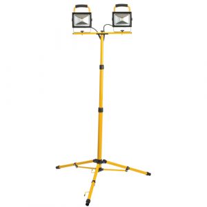 Twin-Head Work Light, LED, 40 W, 4800 Lumens, Aluminum Housing
